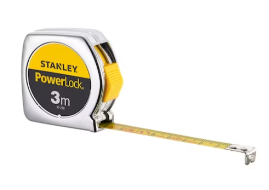 Stanley Bandmaß Powerlock, Kunststoff 3m/12,7mm, 0-33-238